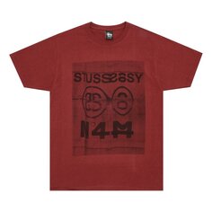 Футболка Stussy No.4 Blur &apos;Dark Red&apos;, красный