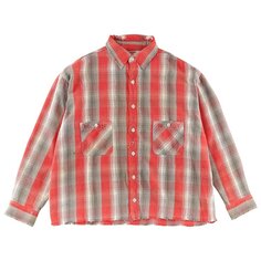Рубашка Saint Michael x Shermer Academy Frannel Check &apos;Red&apos;, красный