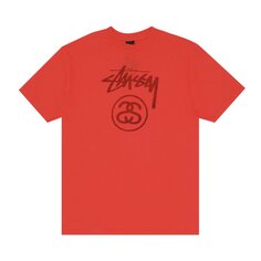 Футболка Stussy Stock Tone Logo &apos;Red&apos;, красный