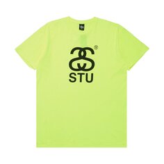 Футболка Stussy SS Stu &apos;Neon Yellow&apos;, желтый