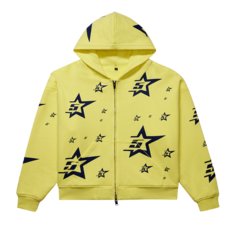 Худи Sp5der Double Layer 5 Star Zip &apos;Yellow&apos;, желтый