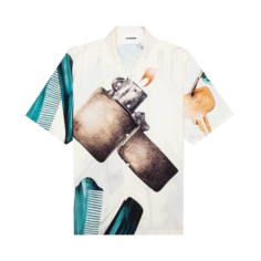 Рубашка Jil Sander Printed &apos;Cream&apos;, кремовый