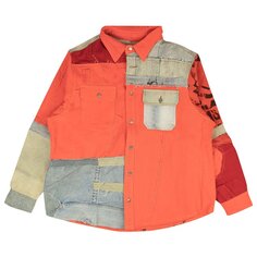 Рубашка 424 Reworked Work Button Down &apos;Orange/Blue&apos;, разноцветный Suncoat Girl