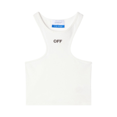 Топ Off-White Off Stamp Rib Rowing &apos;White/Black&apos;, белый