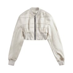 Куртка Rick Owens Girdered Flight Bomber &apos;Pearl&apos;, белый