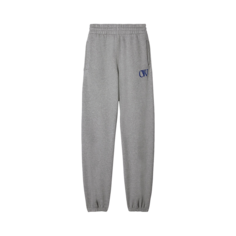 Спортивные брюки Off-White Logo Embroidered &apos;Melange Grey/Nautical Blue&apos;, серый