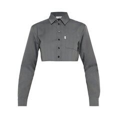 Рубашка Coperni Cropped &apos;Grey/Black&apos;, черный