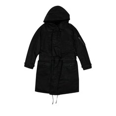 Пальто Saint Laurent Belted Parka Long &apos;Black&apos;, черный