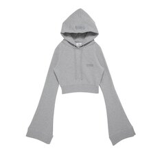 Худи Vetements Flared Sleeve Cropped &apos;Grey Melange&apos;, серый