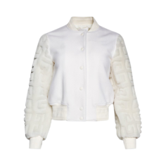 Куртка Givenchy Cropped Varsity &apos;White&apos;, белый