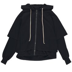 Худи Rick Owens DRKSHDW Zipped Hustler &apos;Black&apos;, черный