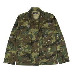 Куртка Amiri Crystal Field &apos;Green Camo&apos;, зеленый