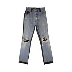 Брюки Amiri Denim Leather &apos;Blue&apos;, синий