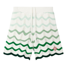 Шорты Casablanca Gradient Wave Texture &apos;Green/White&apos;, зеленый