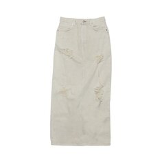 Юбка Acne Studios Distressed Denim &apos;Beige/Grey&apos;, загар