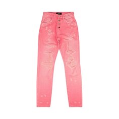 Джинсы Amiri Slouch Destroyed Pants &apos;Neon Pink&apos;, розовый