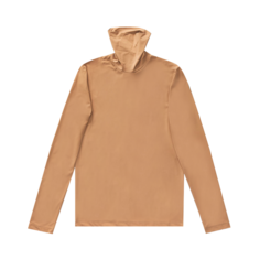 Топ MM6 Maison Margiela Printed Long-Sleeve Turtle Neck &apos;Camel&apos;, коричневый