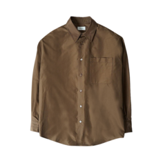 Рубашка Lemaire Relaxed &apos;Dark Tobacco&apos;, коричневый