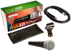 Кардиоидный динамический вокальный микрофон Shure PGA48-XLR