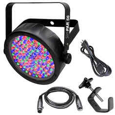 Прожектор Chauvet Chauvet DJ SlimPAR 56 LED RBG Par Wall Stage Wash Light w DMX Cable, Clamp