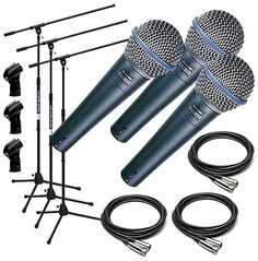 Динамический вокальный микрофон Shure BETA 58A Handheld Supercardioid Dynamic Microphone