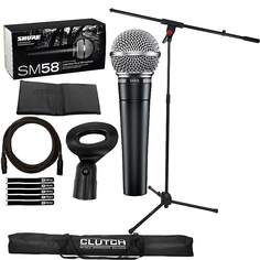 Динамический микрофон Shure Shure SM58 Multi-Purpose DJ Event Vocal Performance Dynamic Microphone Package