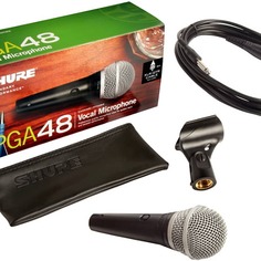 Кардиоидный динамический вокальный микрофон Shure PGA48QTR