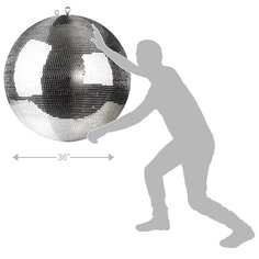 Сценическое освещение ProX ProX MB-36 36&quot; Mirror Glass Disco Ball DJ Dance Party Bands Club Stage Lighting