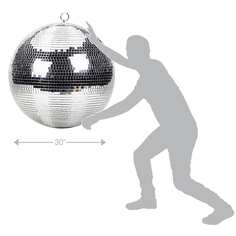 Сценическое освещение ProX ProX MB-30 30&quot; Mirror Glass Disco Ball DJ Dance Party Bands Club Stage Lighting