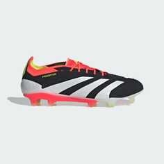 Кроссовки adidas Predator 24 Elite Low Firm Ground Cleats, светло-серый/черный/ярко-розовый