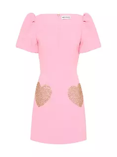 Мини-платье Rochelle с объемными рукавами Rebecca Vallance, цвет candy pink