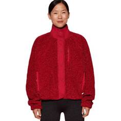 Куртка Oysho Faux-shearling, красный