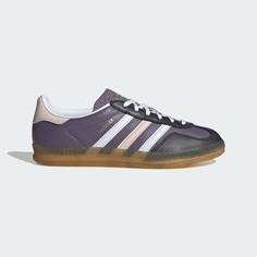 Кеды adidas Buty Gazelle Indoor, темно-фиолетовый/коричневый/белый