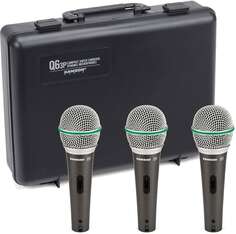 Динамический микрофон Samson Q6 Handheld Supercardioid Dynamic Microphone (3-Pack)