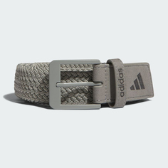 Ремень Adidas Braided Stretch, серебряная галька