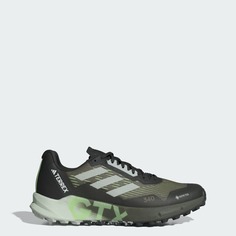Кроссовки adidas Terrex Agravic Flow GORE-TEX Trail Running, темно-зеленый/черный/зеленый