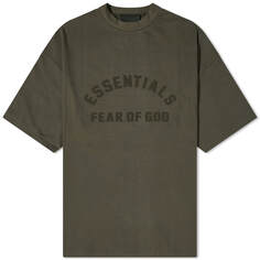 Футболка Fear Of God Essentials Spring Printed Logo, цвет Ink