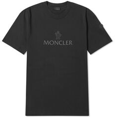 Футболка Moncler Text Logo, черный