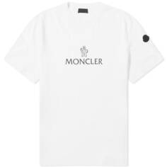 Футболка Moncler Text Logo, белый