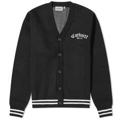 Кардиган Carhartt Wip Onyx Knit, цвет Black &amp; Wax