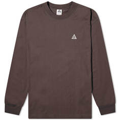 Футболка Nike Acg Long Sleeve Logo, цвет Baroque Brown