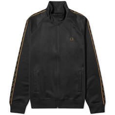 Куртка Fred Perry Contrast Tape Track, цвет Black &amp; Warm Stone