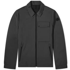 Рубашка Moncler Tortisse Nylon Overshirt, черный