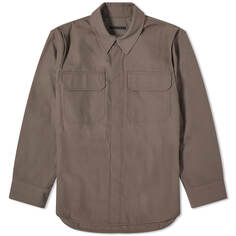 Рубашка Helmut Lang Military Wool Overshirt, цвет Cobblestone