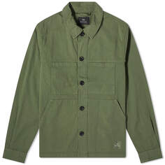 Куртка Paul Smith Cotton Overshirt, зеленый