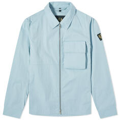 Рубашка Belstaff Runner Gabardine Overshirt, цвет Skyline Blue