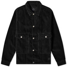 Куртка Paul Smith Cord Overshirt, черный