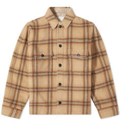 Куртка Isabel Marant Kervon Check Shirt, цвет Camel