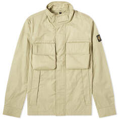 Рубашка Belstaff Rangeway 4 Pocket Gabardine Overshirt, цвет Echo Green