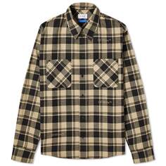 Рубашка Off-White Logo Check Flannel, черный